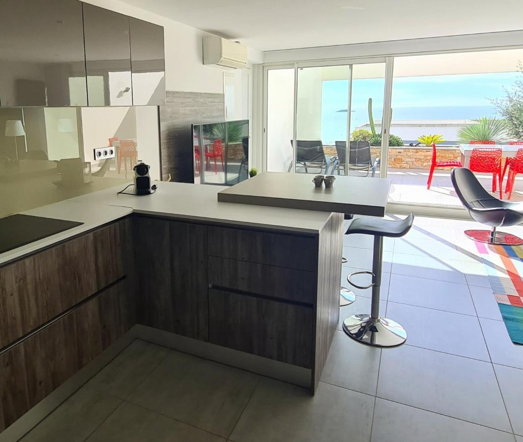 Magnifique Appartement Vue Mer - Grande Terrasse Et Piscine バンドール エクステリア 写真