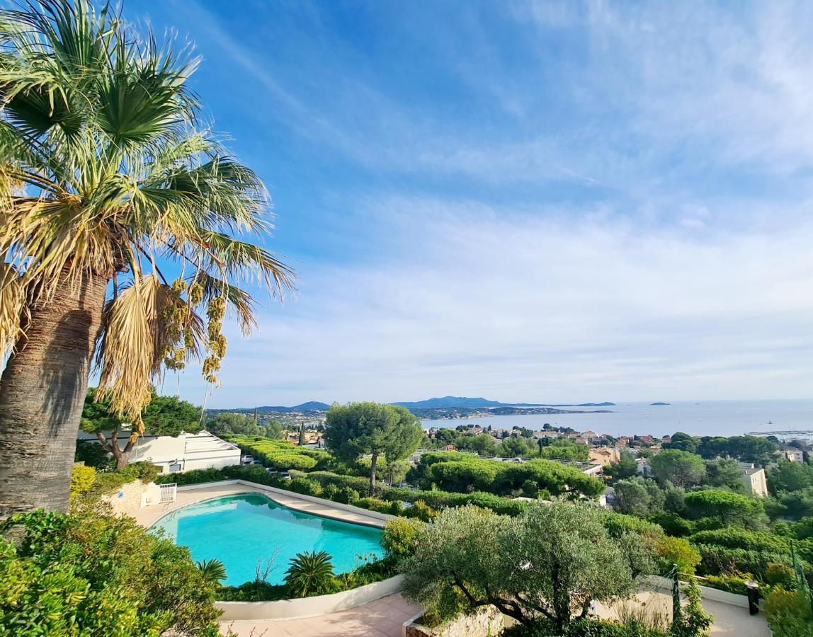 Magnifique Appartement Vue Mer - Grande Terrasse Et Piscine バンドール エクステリア 写真